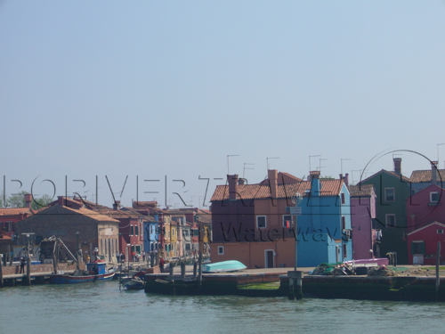 Isola di Burano nella Laguna di Venezia